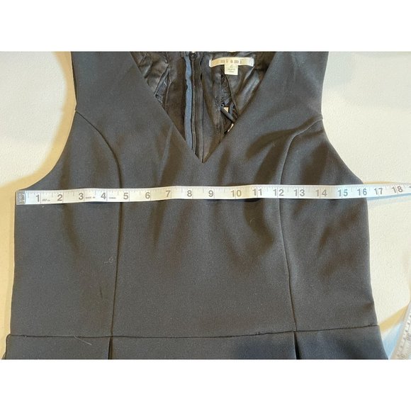 Miami Womens Skater Punk Dress DA6859IMK Open Back Embroidered Floral Black SZ L - Picture 4 of 8